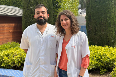 Els investigadors Dario Ortigoza i Jana Domínguez.